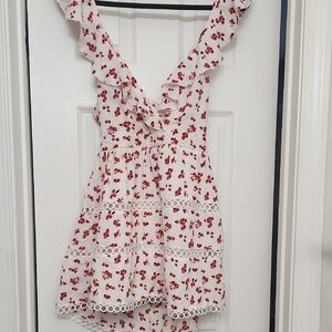 Floral Ruffle Sleeveless Top